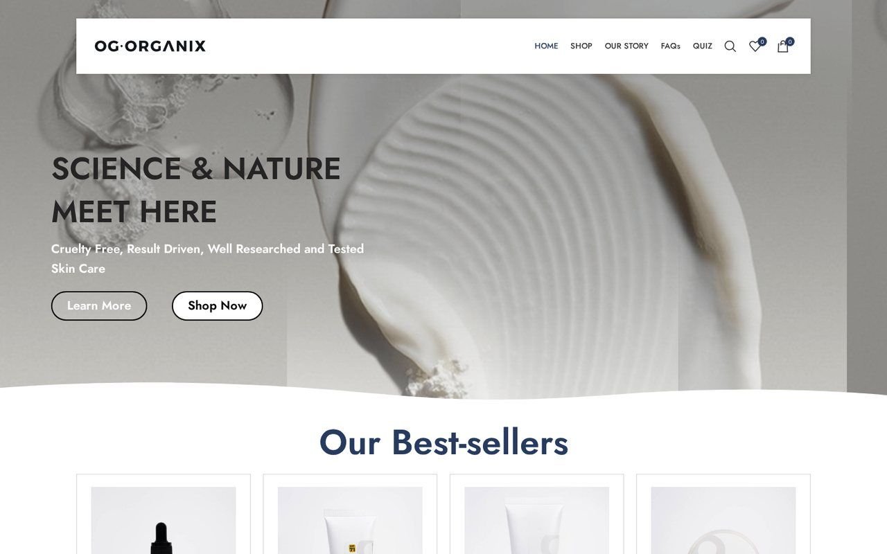 OG Organix website screenshot