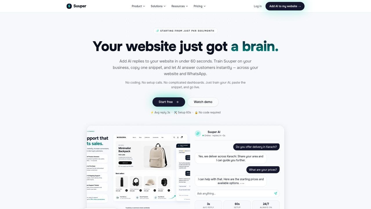 Suuper product screenshot